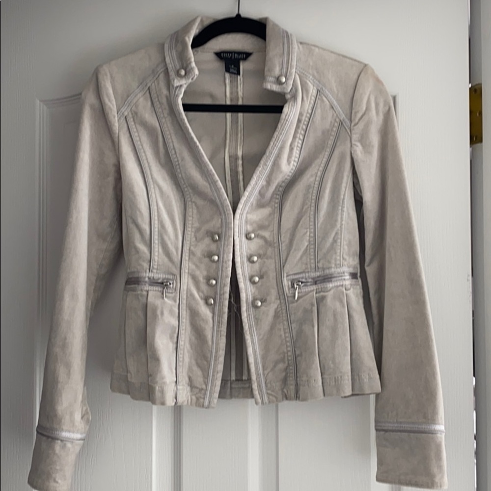 WHBM grey jacket size 2